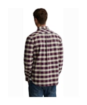 Men's Barbour Don Authentic Highland Check Oxford Shirt - Port