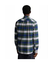 Men's Barbour Findhorn Authentic Highland Check Oxford Shirt - Seaweed