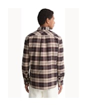 Men's Barbour Annan Authentic Highland Check Oxford Shirt - Stone