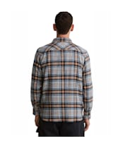 Men's Barbour Afton Authentic Highland Check Flannel Shirt - Grey Marl