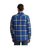 Men's Barbour Bowmont Authentic Highland Check Flannel Shirt - Blue