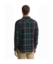 Men's Barbour Darnick Authentic Highland Check Flannel Shirt - Navy