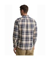 Men's Barbour Broxburn Tailored Checked Shirt - Ecru Marl