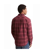 Men's Barbour Mineral Tartan Authentic Shirt - Crimson Heather