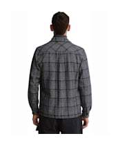 Men's Barbour Millom Relaxed Houndstooth Shirt - Grey Marl