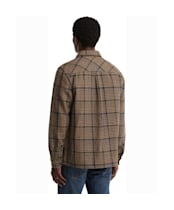 Men's Barbour Millom Relaxed Houndstooth Shirt - Olive
