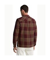 Men's Barbour Millom Relaxed Houndstooth Shirt - Red