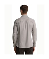 Men's Barbour Beckdale Tailored Houndstooth Shirt - Stone