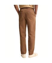 Men's Barbour Washed Stretch Twill Tailored Fit Trouser - Dark Sand