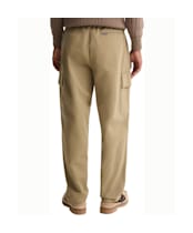 Men's Barbour Washed Cargo Relaxed Fit Trouser - Mushroom