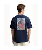 Men's Barbour International Taylor Archive Graphic T-Shirt - Navy Blazer
