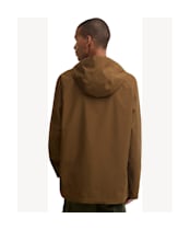 Men's Barbour Hooded Domus Waterproof Jacket - Dark Sand