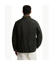 Men's Barbour International Brake Line Waxed Jacket - Fern