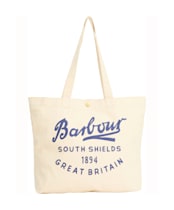 Barbour Script Tote Bag - Deep Blue