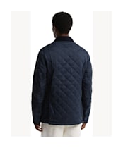 Men's Barbour Icons Heritage Quilted Jacket - Navy / Birchwood