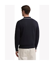 Men's Barbour Taunton Knitted Polo Shirt - Navy