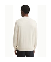 Men's Barbour Taunton Knitted Polo Shirt - Whisper White