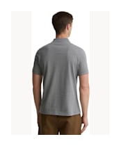 Men's Barbour Stately Zip Polo Shirt - Pewter
