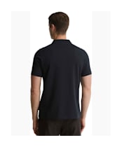 Men's Barbour Stately Zip Polo Shirt - Navy