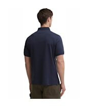 Men's Barbour Tartan Bias Print Tailored Polo Shirt - Navy