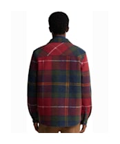 Men's Barbour Woodlane Brushed Check Overshirt - Winterberry Tartan