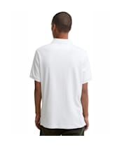 Men's Barbour Tartan Bias Print Tailored Polo Shirt - White