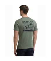 Men's Barbour Setter Graphic Tailored T-Shirt - Agave Green