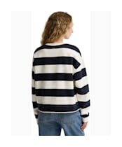 Women's Barbour Eva Sweatshirt - Cloud / Dark Navy