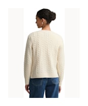 Women's Barbour Ashdown Cable Knitted Jumper - Ecru