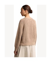 Women's Barbour Alderney Fleck Knitted Jumper - Warm Trench