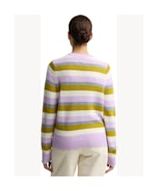 Women's Barbour Woodhouse Striped Cashmere Blend Knitted Jumper - Frosted Heather Stripe