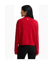 Women's Barbour Woodhouse Cashmere Blend Knitted Cardigan - Crimson
