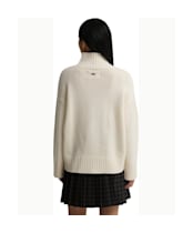 Women's Barbour Woodhouse Cashmere Blend Funnel Neck Knitted Jumper - Ecru