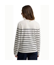 Women's Barbour Harling Striped Top - Cloud / Dark Navy