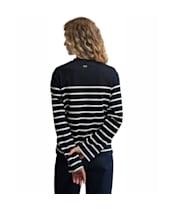 Women's Barbour Harling Striped Top - Dark Navy / Cloud