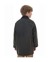  Boy's Barbour Classic Beaufort Waxed Jacket, 2-9yrs - New Olive