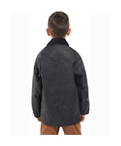  Boy's Barbour Classic Bedale Waxed Jacket, 10-15yrs - New Navy