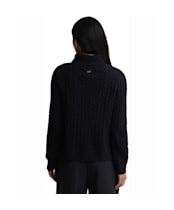 Women's Barbour Ambleside Cable Knitted Jumper - Navy