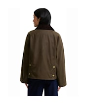 Women's Barbour Cottingham Waxed Jacket - Beech / Ancient Tartan