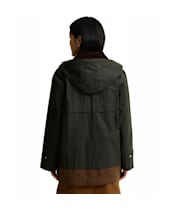 Women's Barbour Wrenwood Waxed Jacket - Fern / Bark / Shadow