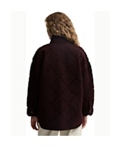 Women's Barbour Maplewood Fleece Casual Jacket - Fig / Ganache
