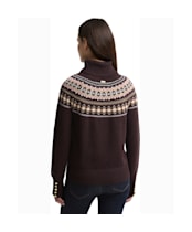 Women's Barbour Darwen Knitted Jumper - Seal Brown