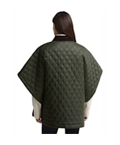 Women's Barbour Mildred Quilted Cape - Olive / Shadow Classic