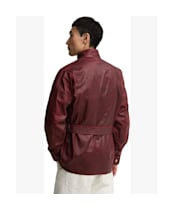 Men's Barbour International Distressed 90th Anniversary A7 Casual Jacket - Red