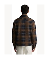 Men's Barbour International Oswald Fleece Overshirt - Navy