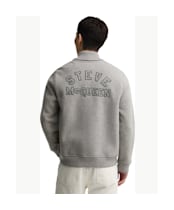 Men's Barbour International Steve McQueen Mack Cardigan - Grey Marl