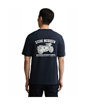 Men's Barbour International Steve McQueen Grange Graphic T-Shirt - Navy