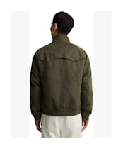 Men's Barbour International Steve McQueen Drome Casual Jacket - Olive