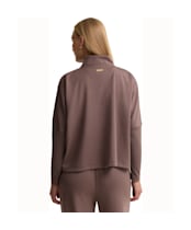Women's Barbour International Kemora Half Zip Sweatshirt - Truffle