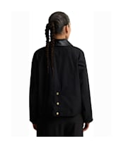 Women's Barbour International Donnington Waxed Jacket - Black / Northumberland Check